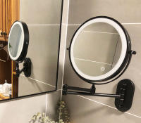 Espejo De Maquillaje Inteligente 8 Pulgadas Con Doble Lado Y Luz USB Magnifying 3x/5x/7x/10x Iluminación De 3 Colores Para Baño Estilo Moderno - details 22