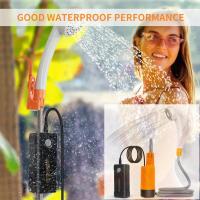 Kit de ducha exterior impermeable IP7 - 2 puestos, puerto de carga magnético, iluminación LED, manguera de 1,8 m - details 3