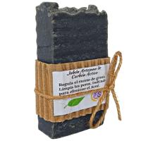 Jabón Artesanal de Carbón Activo. Natural. Piel Grasa. Acné. Pumarshop Cinnia Natura. Artesano. Hecho a Mano - details 2