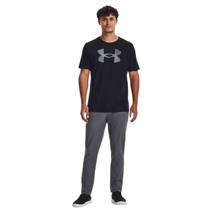 Camiseta de Manga Corta Under Armour Big Logo Fill para hombre en color negro - 1