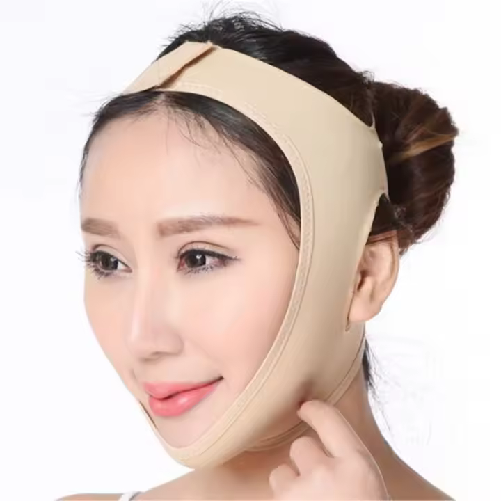 Cinta Elástica Para Modelar La Cara V Line Levantador De Mandíbula Y Checos Para Mujeres Herramienta De Cuidado De La Piel De La Cara Strap De Belleza - 1