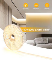 Tira De Luces LED Flexible 110V 220V Impermeable Para Exterior Con Enchufe EU/US Decoración De Jardín 1M/2M/5M/10M/15M/20M 5050 SMD Luz Blanca Cálida Y Natural - details 0