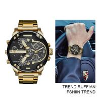 Reloj De Lujo Para Hombre En Acero Inoxidable Con Pantalla Analógica Grande Cronógrafo Impermeable Para Uso Casual Y De Negocios - details 7