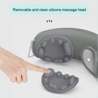 Masajeador De Ojos Eléctrico Con Terapia De Compresión Caliente Alivio De La Fatiga Ocular Rotativo Y Masaje De Rodillazos Protección Anti Arrugas Con Música - details 5