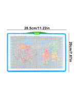 Juego Educativo 3D De Set De Uñas En Forma De Hongos 296 Piezas Juguete Inteligente Para Niños Montessori Color Cognición Regalos - details 5