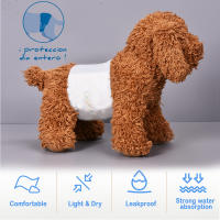 30Pcs BPS Braguita Higiénica Pañal Sanitarios Macho para Perro Mascotas Fisiológicas Bragas Higiénicas 3 Tamaños a Elegir - details 2