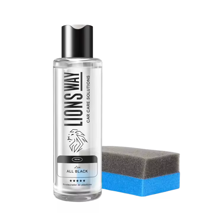 LIONSWAY - Hidratador Plásticos Coche y Moto – Gel Renovador No Oleoso, Efecto Seco Duradero, Con Esponja - 1