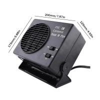 Calentador De Coche 150/300W 12V Despega Ventanas Demistificador Calentador 2 En 1 Para Viajes Camping Y Conducción - details 7