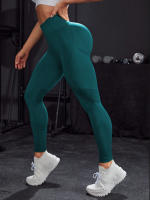 Pantalones De Yoga Para Mujer Leggings De Gimnasia Deportiva De Cintura Alta Elásticos Y Estirables Para Ejercicio Y Fitness Activewear - details 3