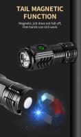 Linterna LED Multifuncional Recargable De Tres Ojos Bestia Fuente De Luz Potente Clip Para La Capa Portátil Para Exteriores Y El Hogar - details 12