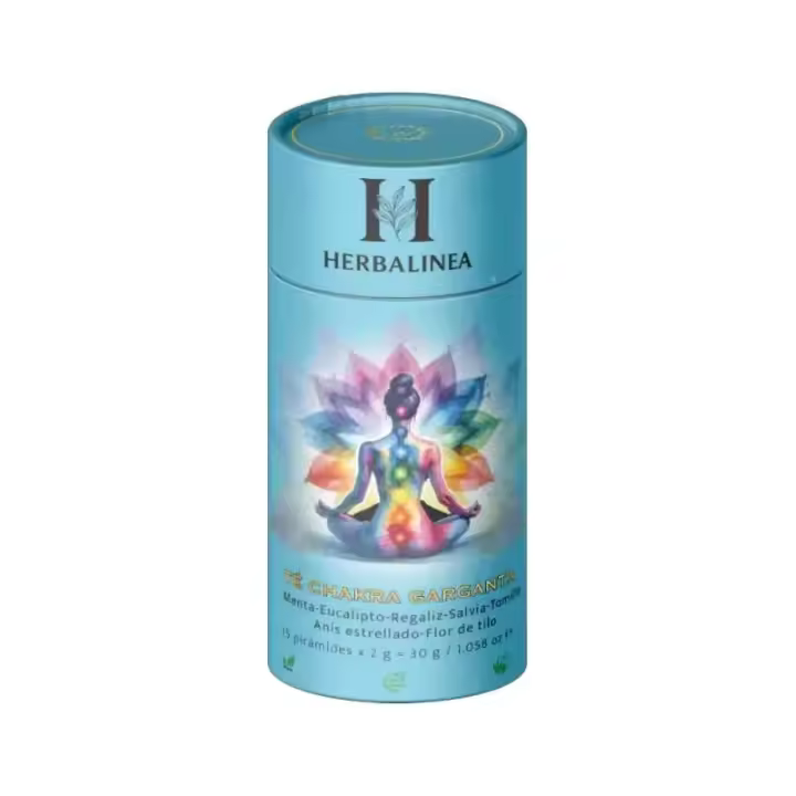 Té Chakra Garganta Natural de Menta, Eucalipto, Regaliz, Salvia y Tomillo - 1