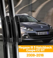 Limpiaparabrisas Delantero Para Renault Megane III 3 Coupe CC GT 2008-2016 Accesorios De Ventanas Negro Resistente a Altas Y Bajas Temperaturas 24"+16" - details 0