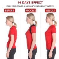 Corrector de posture para helbres y Mujeres: cómodo soporte para la Superior de la espalda, soporte ajustable para enderezar la espalda, Hambros, Cuello y espalda - details 0