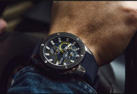 Reloj De Pulsera Militar Deportivo Para Hombre MEGIR Marca Top Resistente Al Agua Con Correa De Silicona Azul Y Calendario Automático Movimiento De Cuarzo - details 13