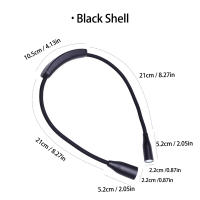 Luz De Lectura Portátil Para El Cuello Con 4 LED Recargable USB 3 Colores Lámpara Nocturna Para Costura Tejer Camping Reparación - details 7