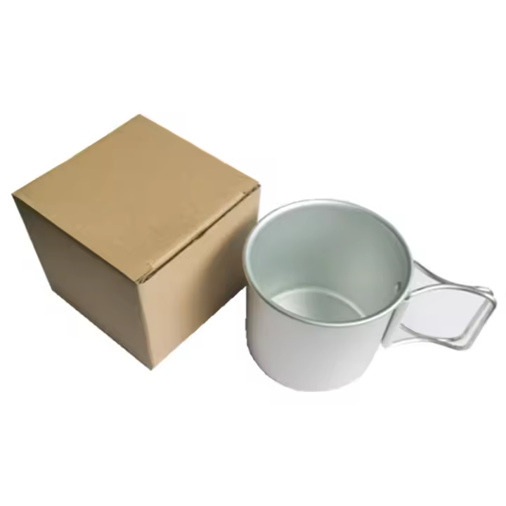 Taza De Café Para Camping Hikevictor 300ML Aluminio Ultraligera Con Manija Plegable Kit De Picnic Al Aire Libre Cocina De Viaje - 1