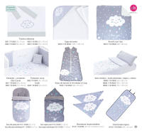 Pekebaby Edredón + Protector + Cojín Set 3 Piezas medida cuna estándar 60X120 cm Modelo Nuvola Menta - details 1