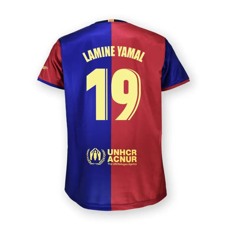 FC Barcelona Camiseta Primera Equipación 2024/2025 - LAMINE YAMAL 19 - Réplica Oficial con Liciencia - Adulto - 1