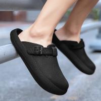 Zapatillas De Hombre EVA Ligera Y Transpirable Zapatillas De Playa Impermeables Y Antigolpes Para Exterior Clogs Pareja Sandalias Casuales Para Jardín - details 14