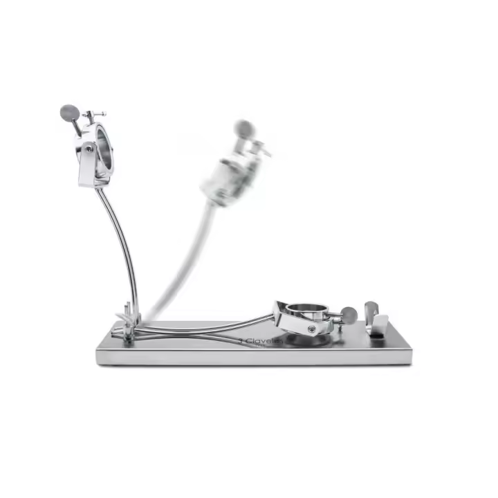 3 Claveles Jamonero Soporte para Jamón en Acero Inoxidable Plegable Giratorio Profesional - 1