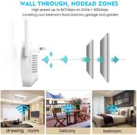 BIT Repetidor WiFi, Amplificador WiFi 1200Mbps (5GHz y 2.4GHz) con Pantalla LED, Repetidor de señal WiFi doméstica soporta Modo repetidor / Router / Ap / Puente. - details 5