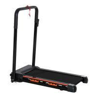 HOMCOM Cinta de Andar Plegable Cinta de Correr 1-6 km/h con Botón de Emergencia Pantalla LCD Mando a Distancia Potencia de Motor 500W Ahorra Espacio 105x56x108,5 cm Negro - details 0