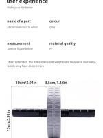 1Pcs Abdominal Wheel Resistente Al Deslizamiento Con Rodillos De Entrenamiento De Musculos Fitness Equipo De Ejercicio Silencioso Para Uso Doméstico - details 2
