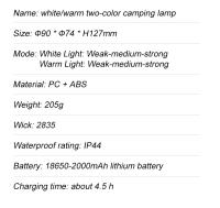 Lámpara De Camping Retro Recargable Luz De Emergencia Para Exteriores Pesca Y Iluminación De Camping Vintage Con Luz De Trabajo Para Jardín Y Calle - details 12