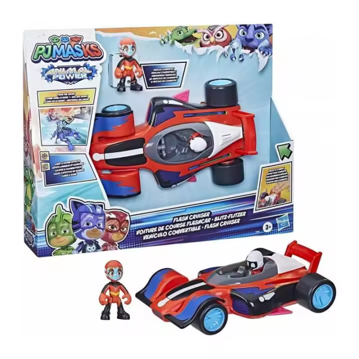 PJ MASKS COCHE FLASH VEHICULO CONVERTIBLE DE HASBRO - 1