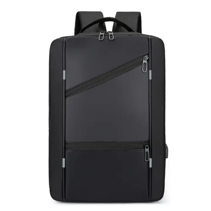 Mochila Impermeable para Hombre, Morral Antirrobo con Luz Trasera, Informal, Bolsa de Viaje, Ordenador Portátil de 15.6 Pulgadas, Accesorio de Negocios - 1