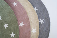 Alfombra Redonda Vintage Estrellas Green - Parentesi Quadra | Alformbra Infantil - details 3