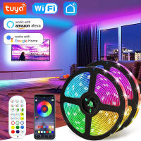 Tira De Luces LED USB Tuya Control WIFI RGB Luz Flexible Alambre De Luces 5V Para TV Decoración De Habitación Compatible Con Alexa - details 0