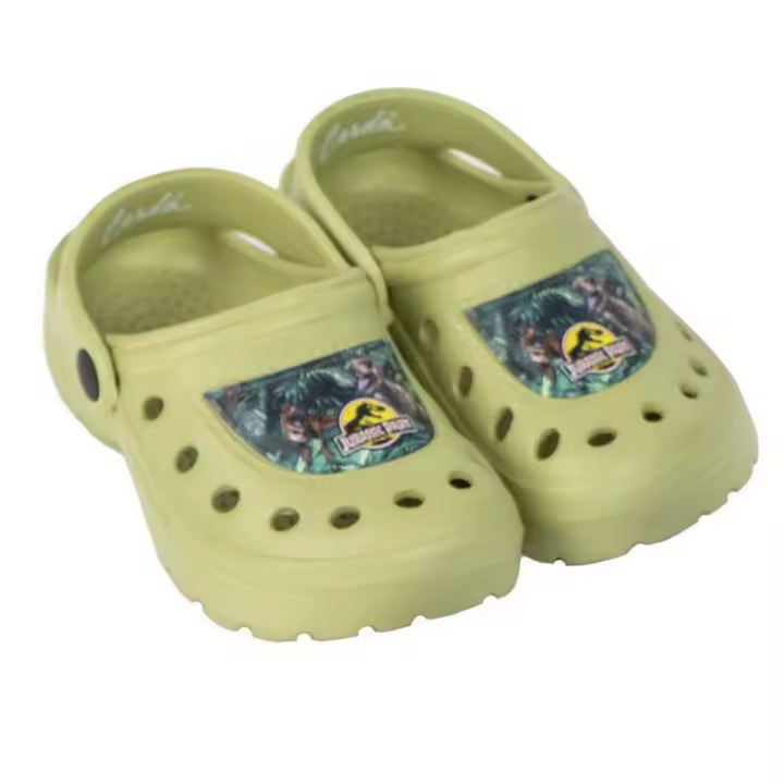 Jurassic World Zuecos Clogs Jurassic Park Verde Niño 76515 - 1