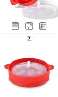 Bol De Silicona Para Popcorn Al Microondas 1/3Pcs Rojo Con Tapa Hacer Popcorn Fácil Herramienta De Cocina De Alta Calidad Para Frutas Y Galletas - details 2