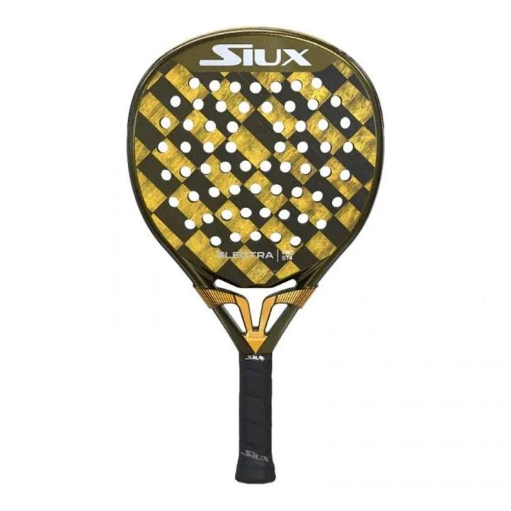 Siux electra st4 pro stupa padel racket - for advanced players, medium-hard feel, 15k carbon.