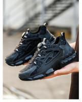 Zapatos De Seguridad Para Hombre Con Botón Giratorio Indestructibles Tamaño De Punta De Acero Antipinchazos Y Antideslizantes - details 20