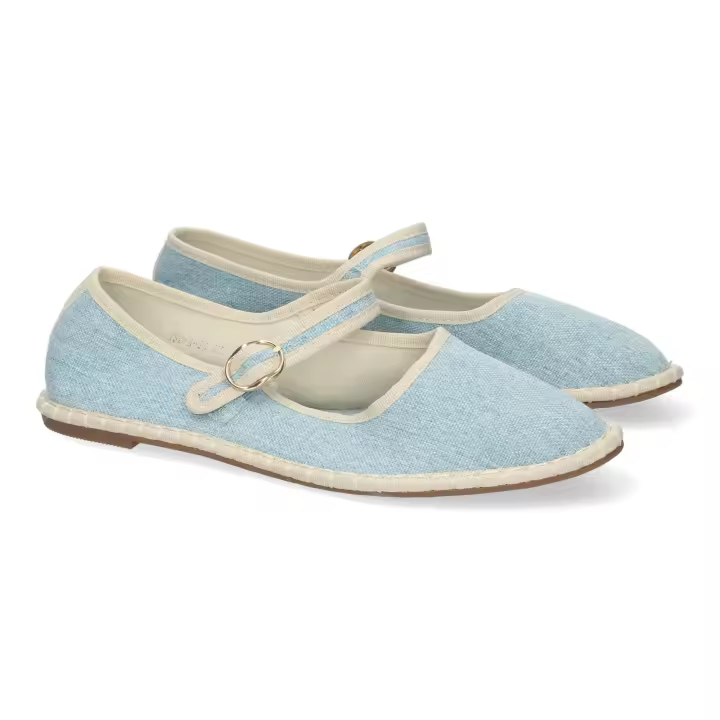 PuntoSalao Alpargatas planas venecianas cómodas para mujer color color jeans YSD-A - 1