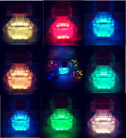 Lámpara Nocturna LED Brownstone Decorativa Para Dormitorio Cambio De Color Con Botella Cargador USB Y Hebilla Regalo Para Niños - details 4