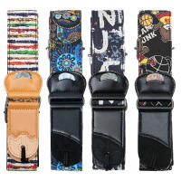Correa De Guitarra Eléctrica Y Acústica Ajustable De Poliéster Con Estampado De Color Accesorios Para Guitarra Parts & Accessories - details 1