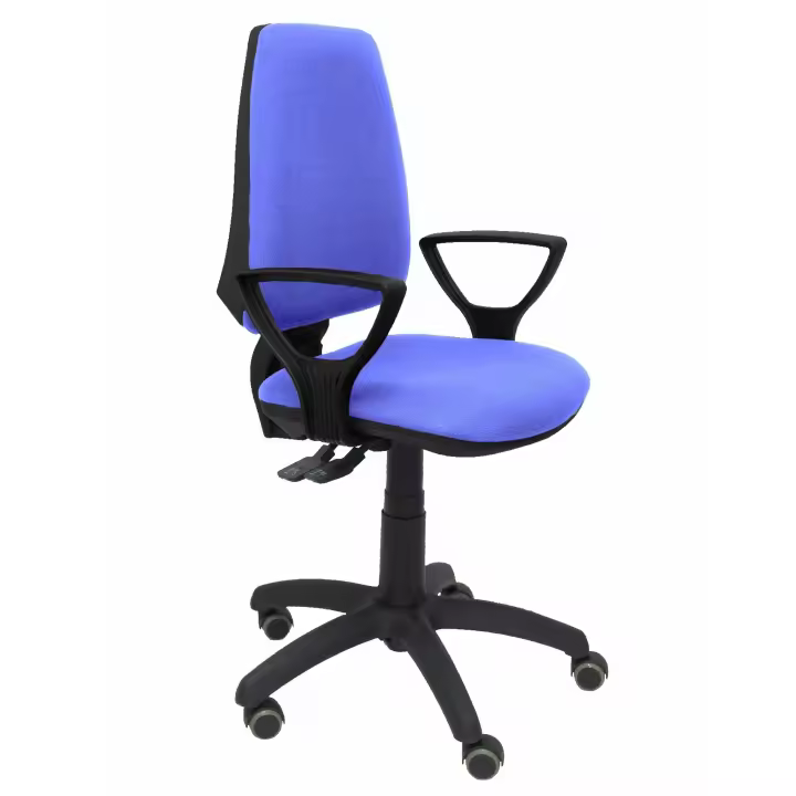 Silla de Oficina Ergonómica Piqueras Y Crespo con Brazos Fijos y Ruedas de Parqué - 1