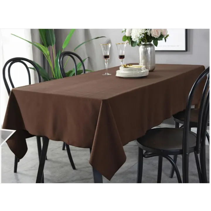 1 pieza de mantel elegante y de poliéster – Antimanchas, 100% Poliester impermeable Colores vivas, cubierta rectangular para mesa de comedor para decoración del hogar, pícnic, reuniones festivas y cocinas modernas, mantel para pícnic | Decoración de mesa - 1
