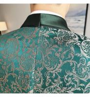 Traje De Tres Piezas Para Hombre Estilo Británico Primavera 2025 Traje De Negocios Casual Chaqueta Pantalón Alta Densidad Jacquard Vestido De Boda - details 15
