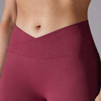 Leggings De Yoga Para Mujer Cintura Alta Levantamiento De Caderas Gimnasio Sin Costuras Pantalones De Deporte Fitness Running - details 21