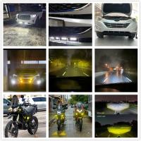 2pcs Luz Deportiva LED Super Delgada Amarilla Y Blanca Dual Beam Bi-Led Proyector Grill 3000K 6000K Para Motocicleta ATV UTV Proyector - details 6