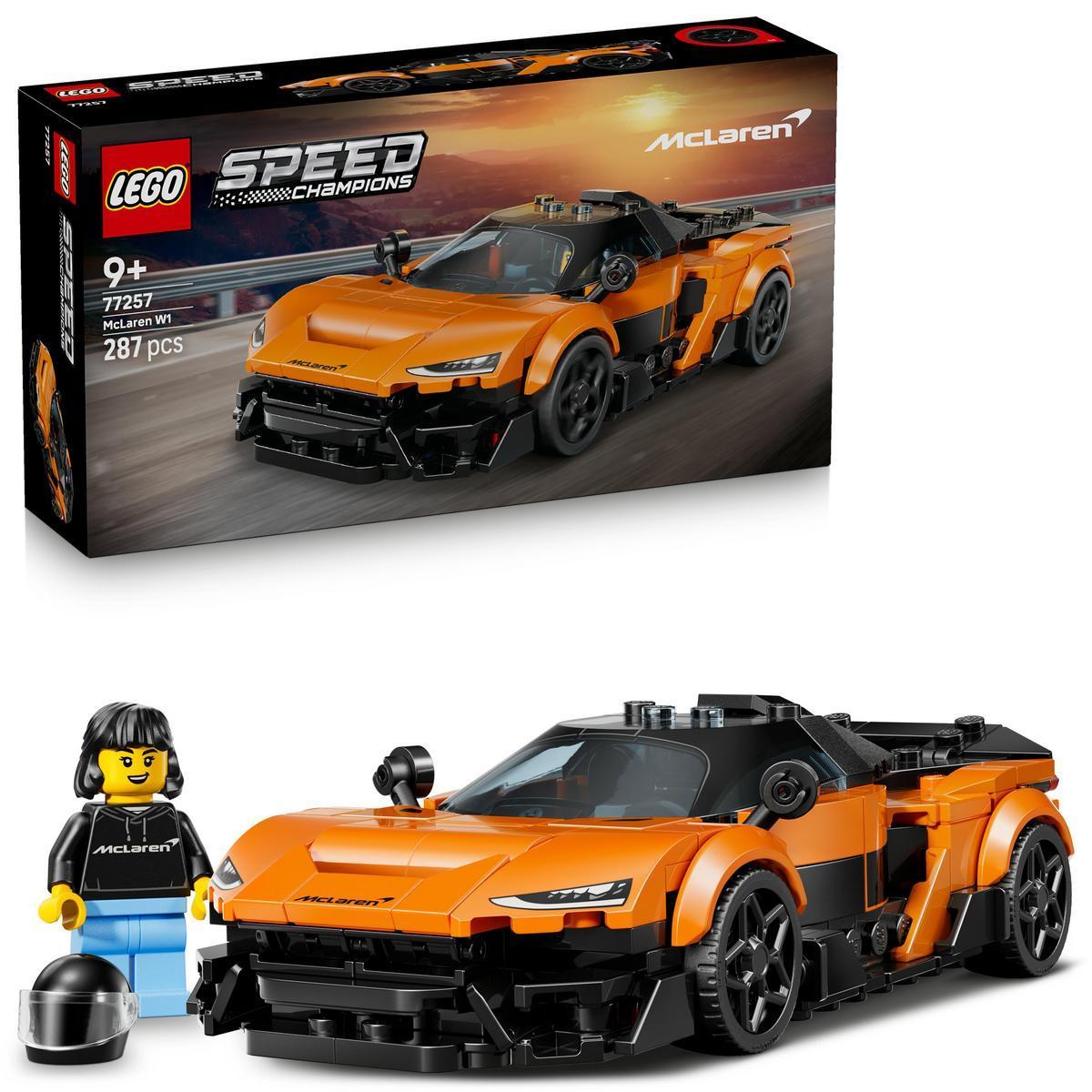 [PREVENTA] LEGO® 77257 Speed Champions McLaren W1 Superdeportivo Coche de Carreras con Minifigura de Piloto para Niños y Niñas de 9 Años o Más