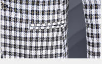 Nueva Chaqueta De Negocios Para Hombre 2024 De Alta Calidad Moda Casual Tendencia Gris Regular Cierre Frontal Soltero Polyester - details 18