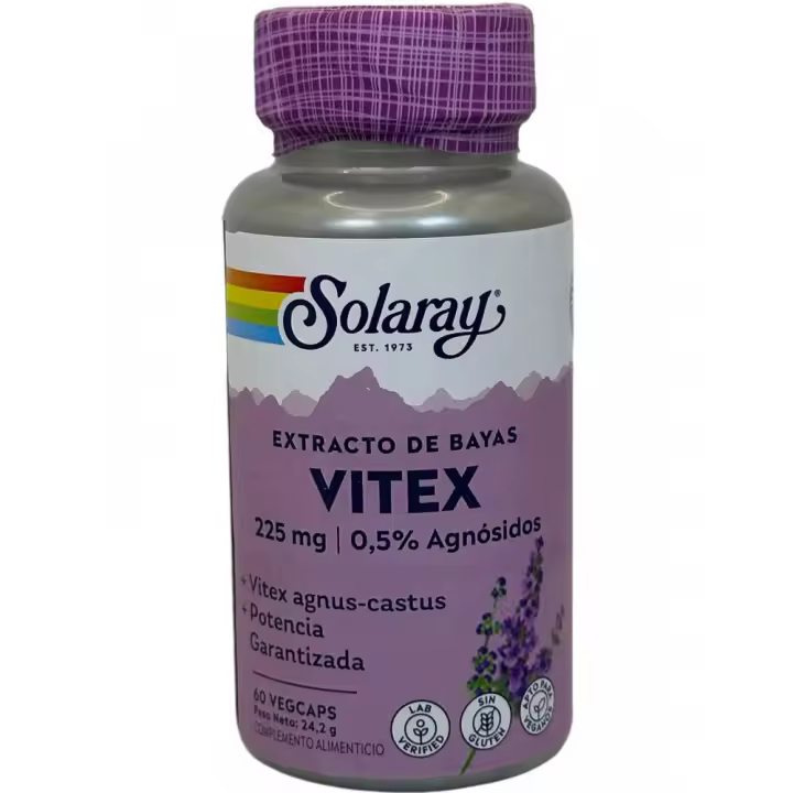 VITEX (Sauzgatillo) 225mg 60 cápsulas vegetales de Solaray - 1
