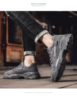 Botas De Seguridad Para Hombre Negras Al Aire Libre Antideslizantes Con Platforma Casual Deportivas Transpirables Para Primavera Tallas 39-44 - details 9