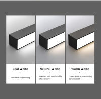Luz Lineal LED De Aluminio 53cm Instalación Superficial Iluminación De Techo De Alta CRI Luz De Destacado Para Interior Moderna Para Dormitorio Comedor Baño - details 5