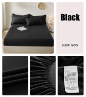 Sábana Ajustable De Color Sólido Protección De Muelles Para Cama Individual Doble Reina 100% Algodón 200TC Funda De Sábanas Con Banda Elástica - details 8